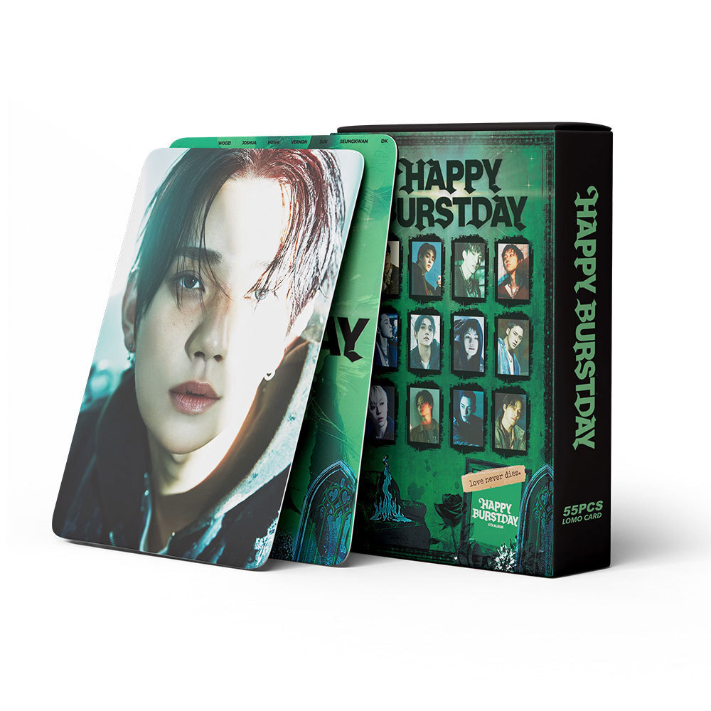 55pcs Set Kpop SEVENTEEN HAPPY BURSTDAY Lomo Cards Collective