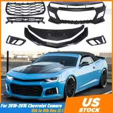 For 2010-2014&2014-2015 Chevy Camaro 5TH to 6th Gen ZL1 Front Bumper Cover Kit