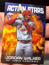 Jordan Walker 2023 Topps Chrome Update Action Stars Insert RC #7 Cardinals