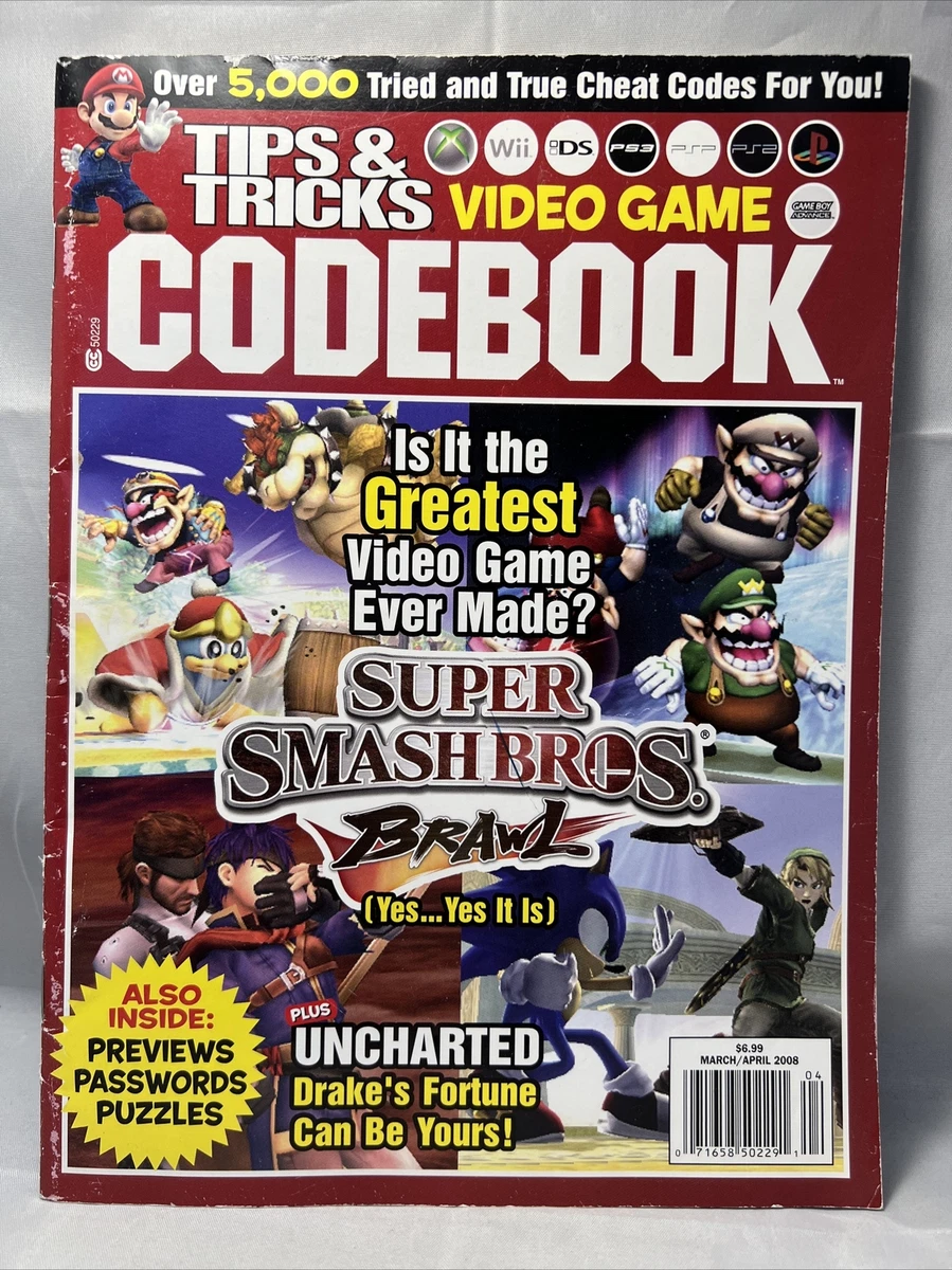 Tips And Tricks Codebook Super Smash Bros Brawl March April 2008