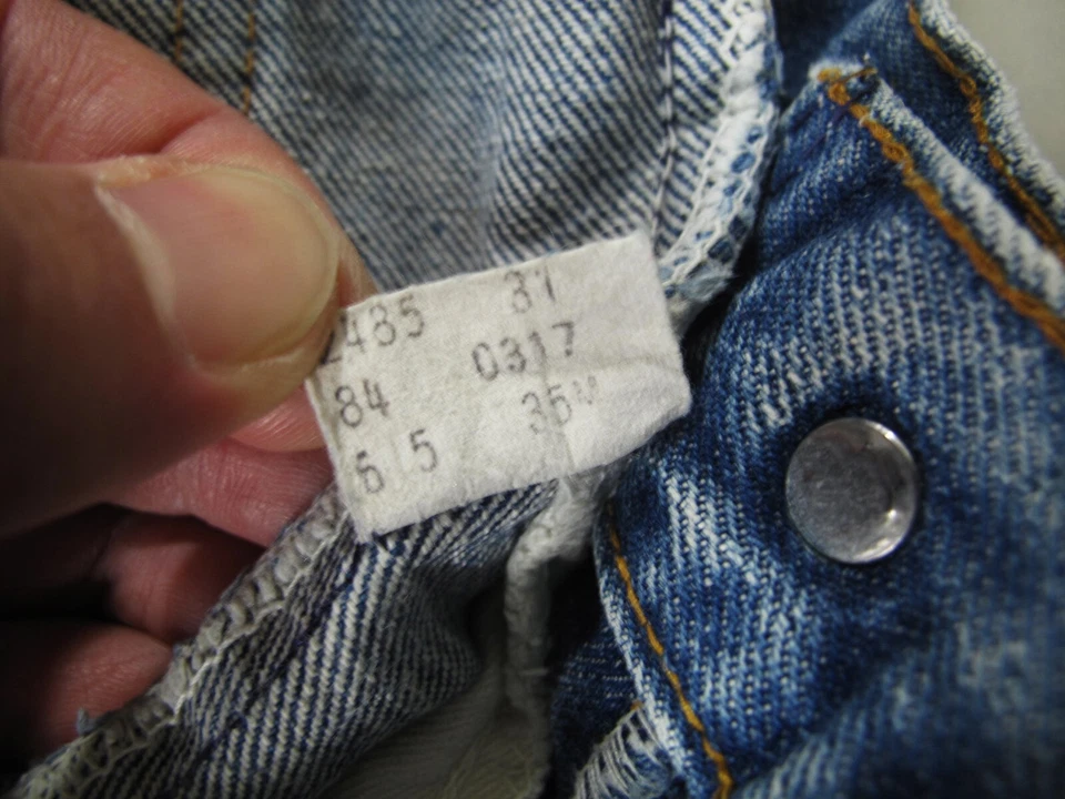 HOT VTG 80-х LEVI'S 684 FLARE BELL низ 35 SCOVILL джинсовой ткани джинсы 26 x 34 * подходит 25 x 31 - Изображение 4 из 4