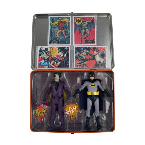 NEW McFarlane Toys: Batman Classic TV Series Lunchbox, Cards & 4 Action Figures - Picture 3 of 24