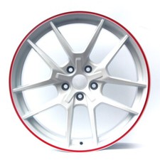 19 Type R Le Style White W Red Lip Wheels Rims Fits Honda Civic Cr-z Prelude