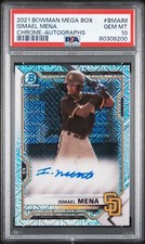 2021 Ismael Mena Bowman #BMA-IM Mega Box Chrome Mojo Refractor Auto - PSA 10