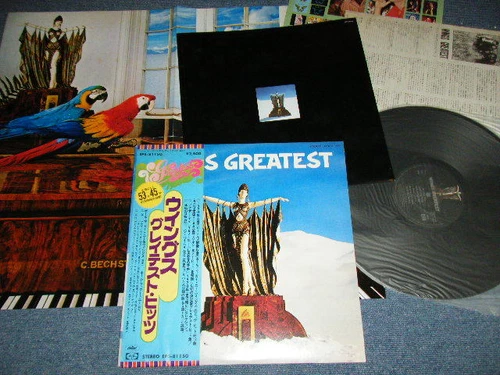 PAUL McCARTNEY WINGS (BEATLES) Japan 1978 NM LP+Obi+Poster+Sticker GREATEST