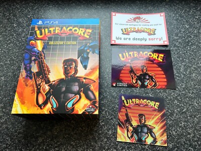 Ultracore (PS4) ''Collectors Edition'' ''Postcard & Coaster'' Release 21 ''NEU''