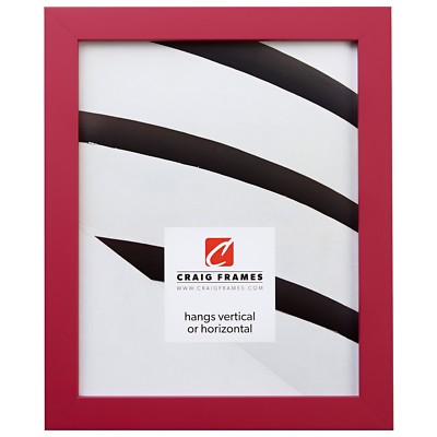 Craig Frames 0.875'' Confetti, Modern Raspberry Pink Solid Wood Picture Frame