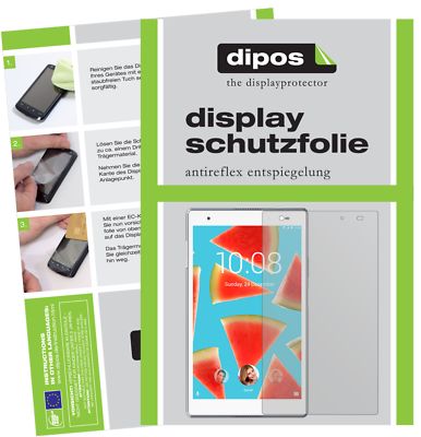 Dipos 2x Pellicola Protettiva Antiriflesso Per Lenovo Tab 4 8 Plus - Opaca, Anti-impronta, Made In Germany, Taglio Laser - 2