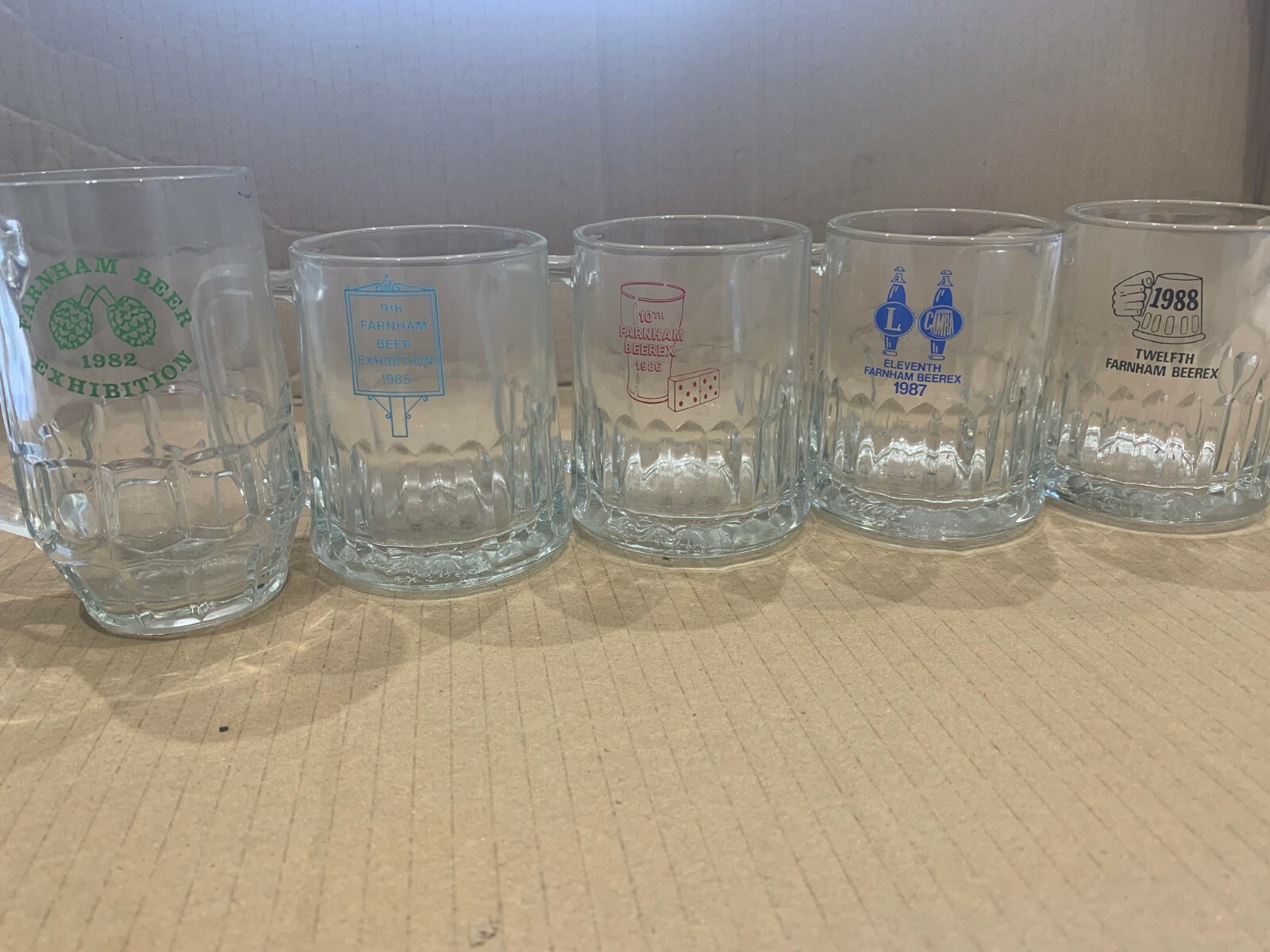 FARNHAM BEER FESTIVAL GLASSES eBay