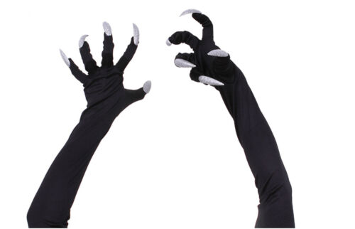 Halloween Props Paw Gloves Cosplay Party Costume Long Fingernail Clown Claws US - Picture 11 of 22