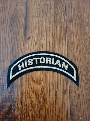 HARLEY OWNERS GROUP HOG ''HISTORIAN'' CHAPTER OFFICERS JACKET PATCH 