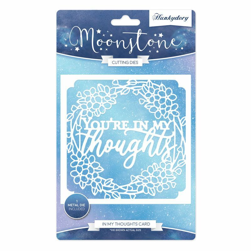 Hunkydory Moonstone - In My Thoughts Card - Cut-a-Card Die Set - MSTONE230