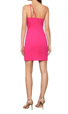 bcbgmaxazria asymmetric mini dress NWT BCBG MAX AZRIA $248 FUCHSIA ASYMMETRICAL CUTOUT SZ 14 Creative Shoot