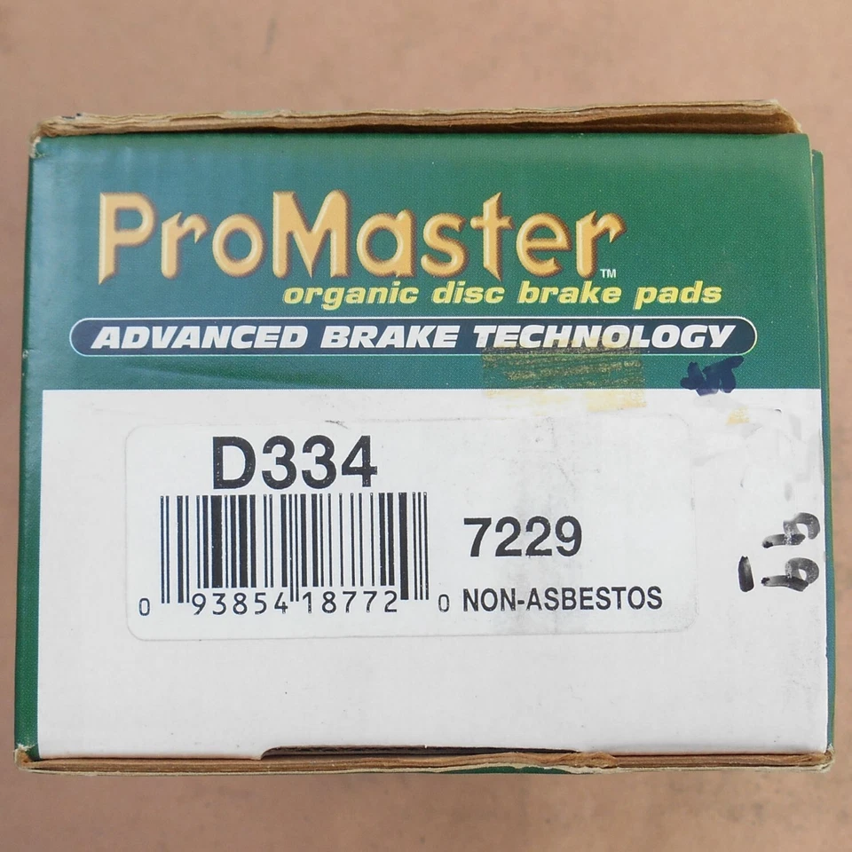 Nueva pastilla de freno orgánica ProMaster D334 1985-1989 vehículos Honda Dodge hecha en EE. UU. Foto 4 de 4