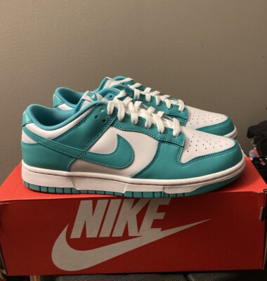 Dunks Low Men s Size 9 Nike Jade Green / White - Headstock