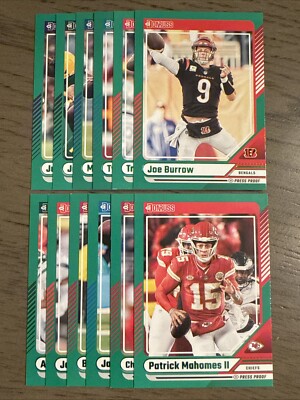 GREEN PRESS PROOF PARALLEL 2024 Panini Donruss NFL Football You Pick/Choose  READ