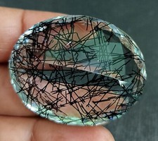 EGL Certified 122.05 Ct Oval Cut Natural Rutilated Quartz Loose FLAWLESSGemstone