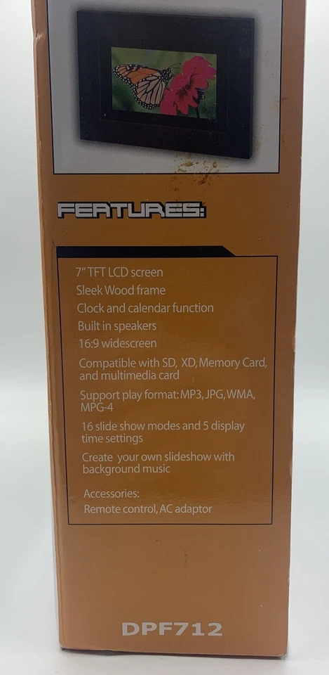 Curtis 7" Digital Photo Frame Wood Frame JPEG MP3 MPG - Image 3 of 4