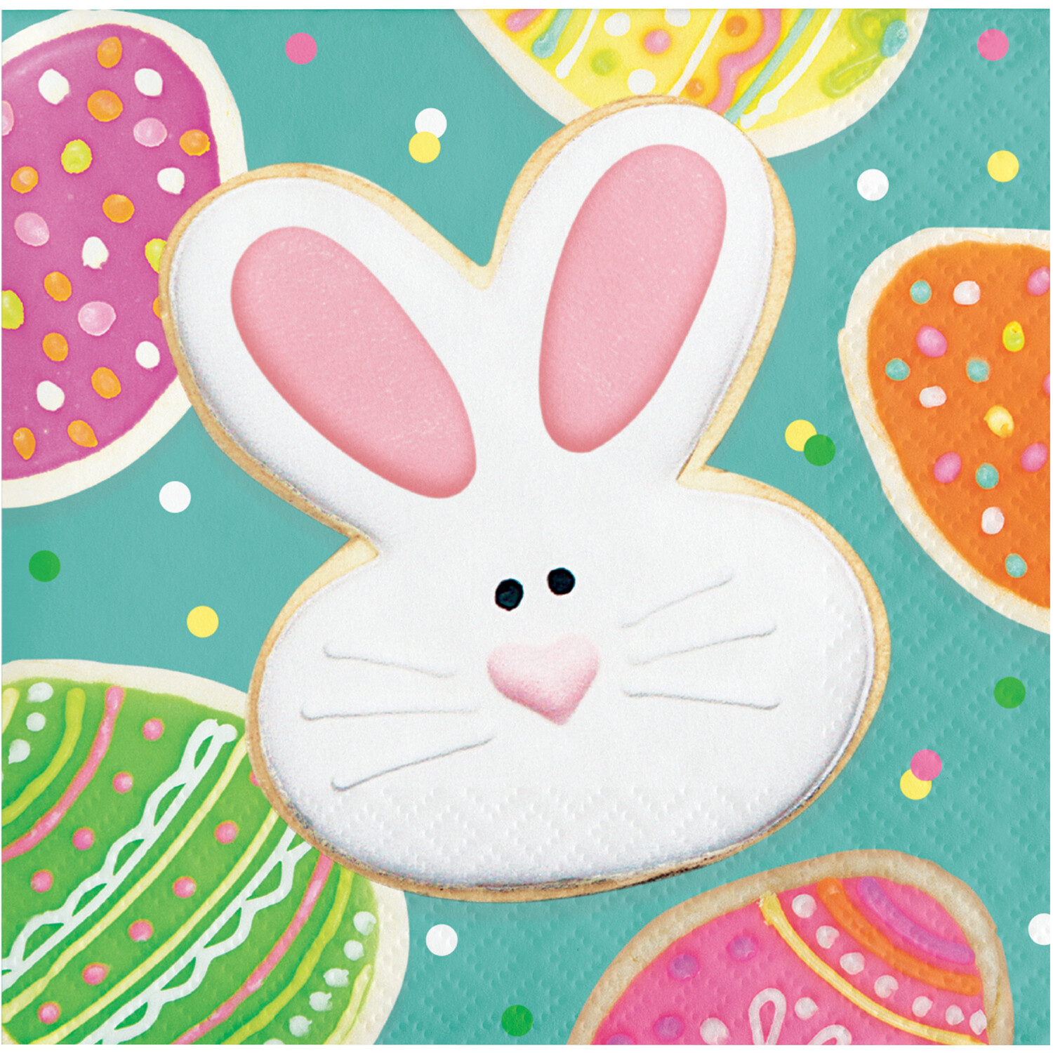 Easter Party Napkins Cute Funny Easter Bunny Rabbit Beverage Canape Size x 16