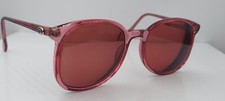 Vintage Diplomat Bobby Purple Oval Horn-Rimmed Sunglasses Hong Kong FRAMES ONLY