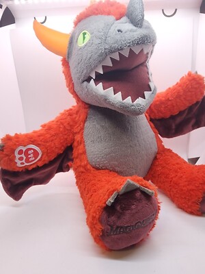 Build A Bear Great Wolf Lodge MagiQuest Charlock Red Dragon 16'' Plush