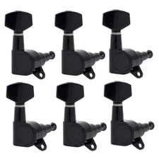 Tuning Pegs Tuning Keys Machines Heads Guitar Tuners 6R Guitar Parts Black NEW