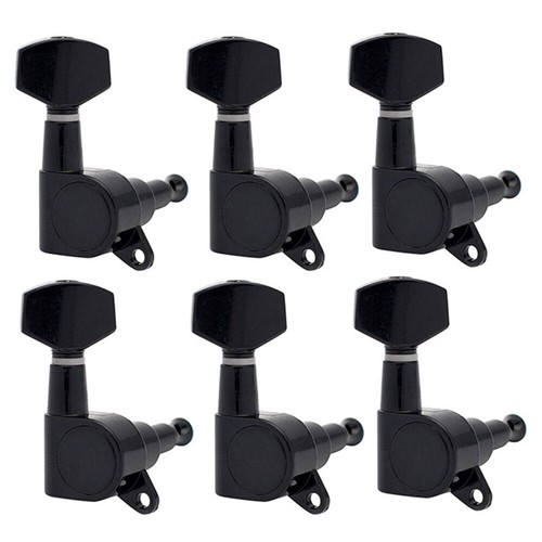 Tuning Pegs Tuning Keys Machines Heads Guitar Tuners 6R Guitar Parts Black TT - 第 5/11 張圖片