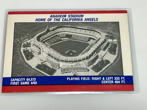 Vintage 1988 Fleer Team Stickers California Angels Anaheim Stadium Back 🔥 - Picture 2 of 3
