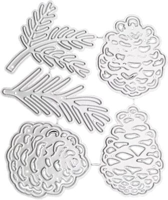 #ad Pine Cones Die Cut for Card Making Christmas Metal Cutting Dies Congratulati... $13.98