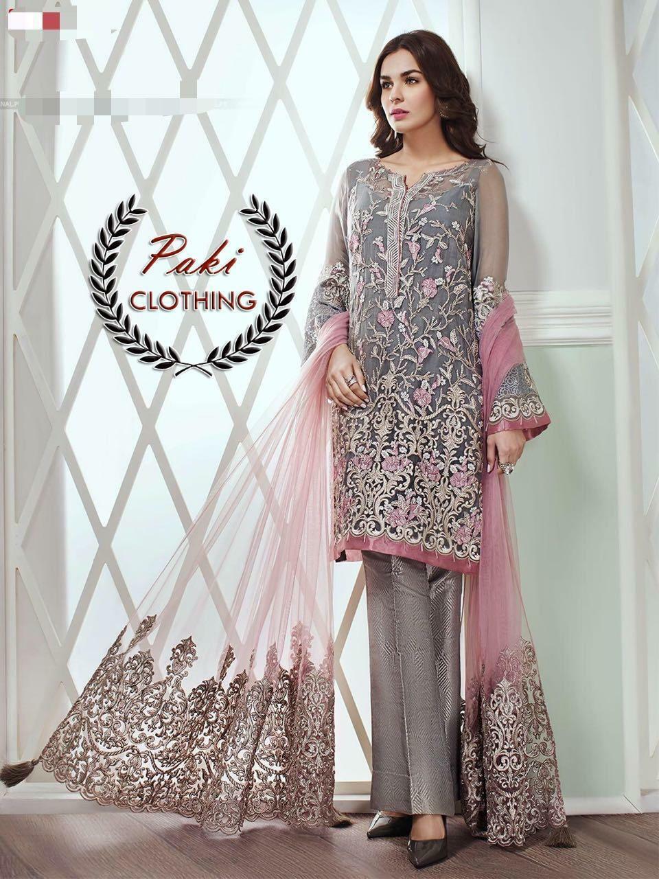 designer chiffon suits