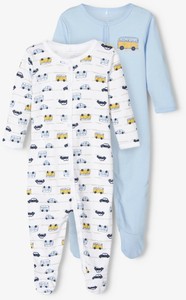 2er Pack NAME IT Baby-Jungen Schlafstrampler