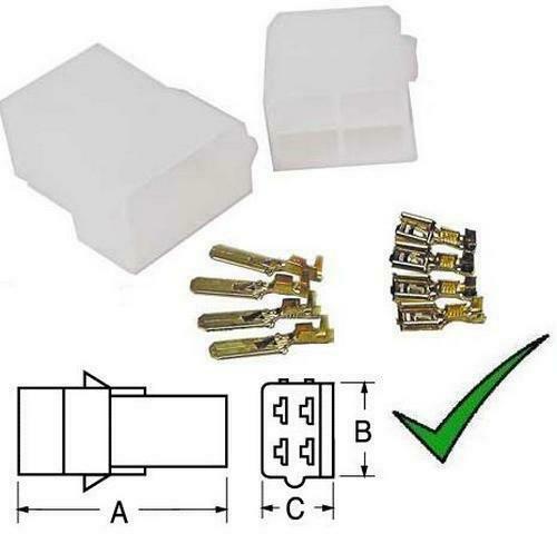 Connettore 4 poli maschio AMP MATE-N-LOK 1-480702-0