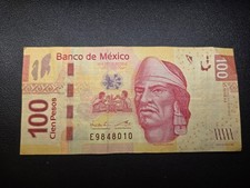 MEX Bank Notes: El Banco de Mexico S.A, 100 Pesos 2012  Serie AA