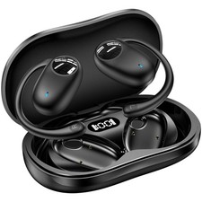 Open Ear Headphones,Bluetooth 5.3 Wireless Sports Earbuds with Digital Displa...