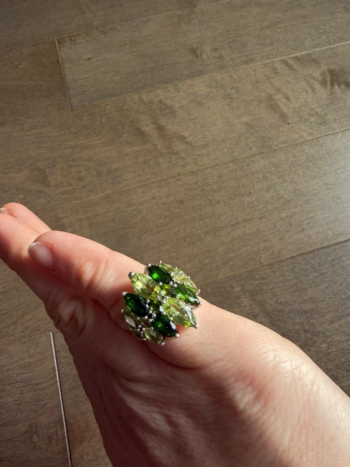 Anillo de plata de ley 925 BBJ peridoto talla 5,75 Foto 4 de 4