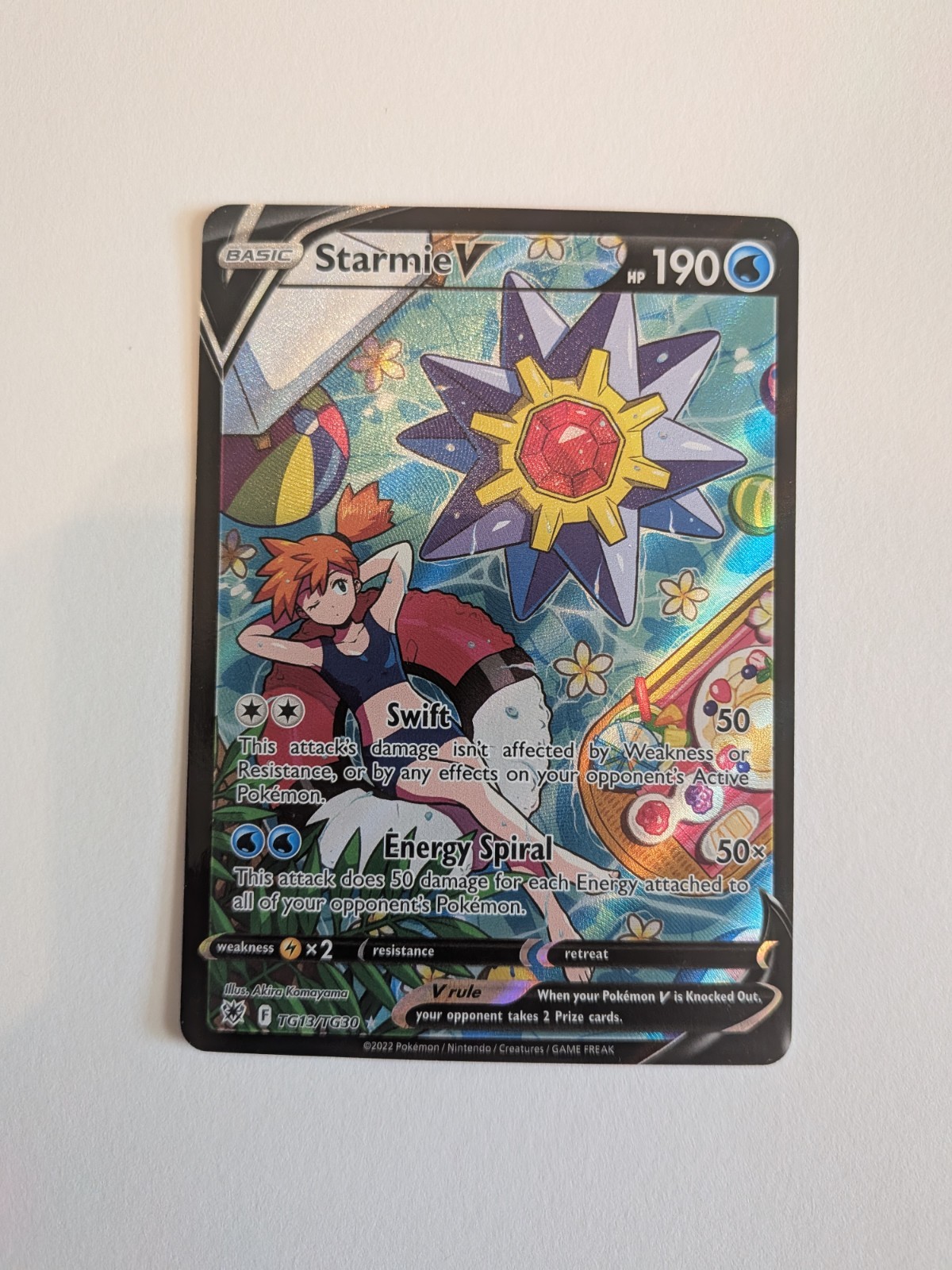 Pokemon Starmie v Ultra Rare Trainer Gallery Card TG13/TG30 Astral Radiance