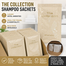 The Collection Hotel Shampoo Sachets Bulk Lot Guest Amenities Travel Toiletries