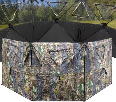 Hunting Blind 3-Panel Ground Blind W/ Carrying Bag Portable Hunting Ground