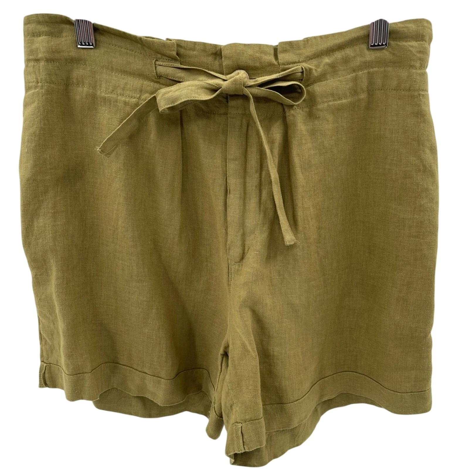 Sigrid Olsen 100% Linen Breathable Comfortable Lightweight Casual Shorts Size M