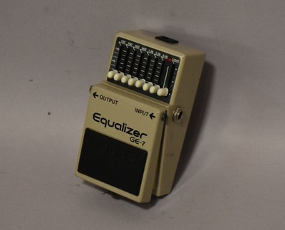 BOSS Equalizer GE-7 台湾製 1990s Boss GE-7 Graphic Equalizer Effects Pedal Grey Taiwan | eBay