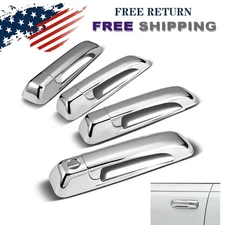 4X Fits For 2009-2018 Ram 1500 / 2010-2019 2500 3500 Chrome 4 Door Handle covers