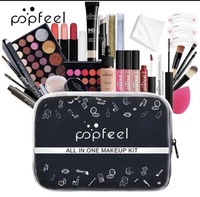Popfeel 24PC Makeup Kit All In One Eyeshadow Blush Lip Face Palette New