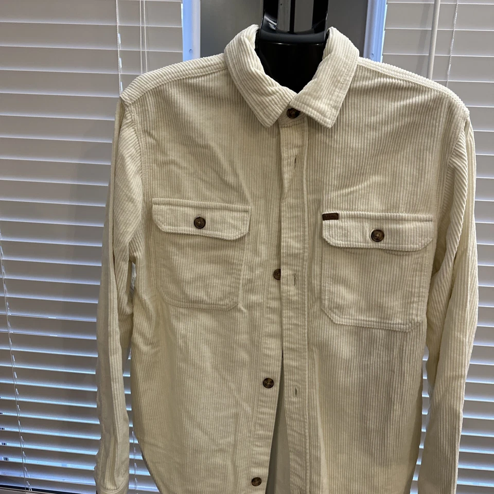 Buffalo David Bitton Pana Peso Pesado Color Crema Abotonable L Foto 2 de 4