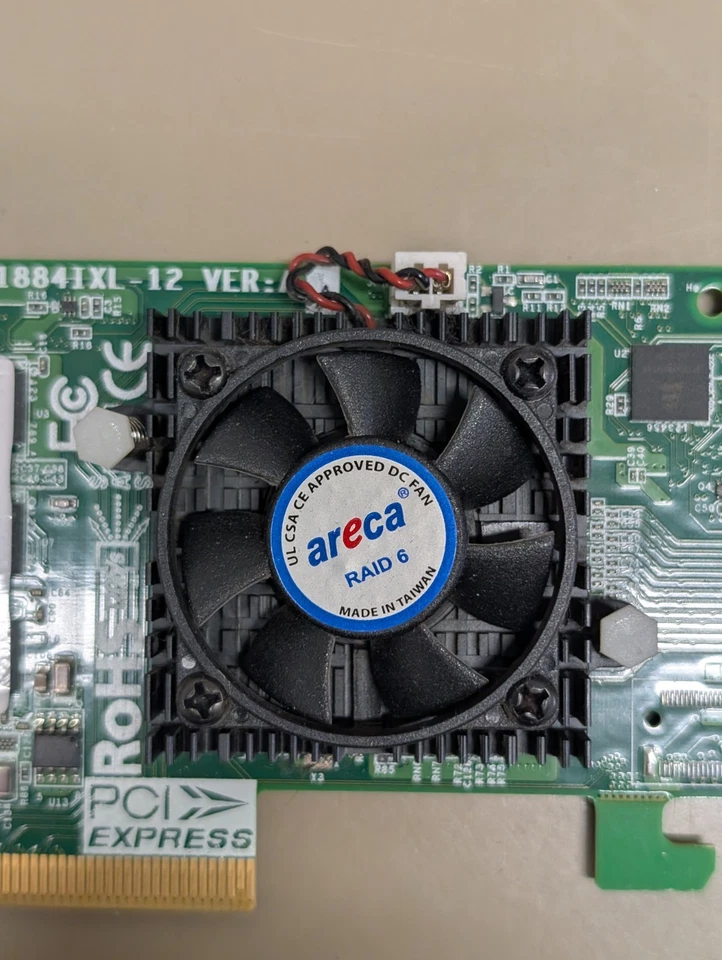 Areca ARC-1884IXL-12, SAS 12Gb/s, 12-Port, PCIe 3.0 x8, 2GB RAID Controller - Image 3 of 4