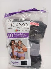 Fruit Of The Loom Women's Cotton Briefs Sz 12 4X Lot Of 7 New Open Pack