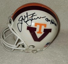 JAMES FRANKLIN VIRGINIA TECH HOKIES SIGNED/AUTOGRAPHED MINI HELMET W/COA
