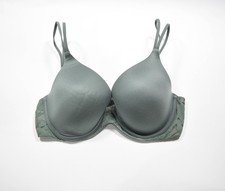 Aerie Real Sunnie Full Coverage Green Lightly Lined Underwire Bra Sz 34D