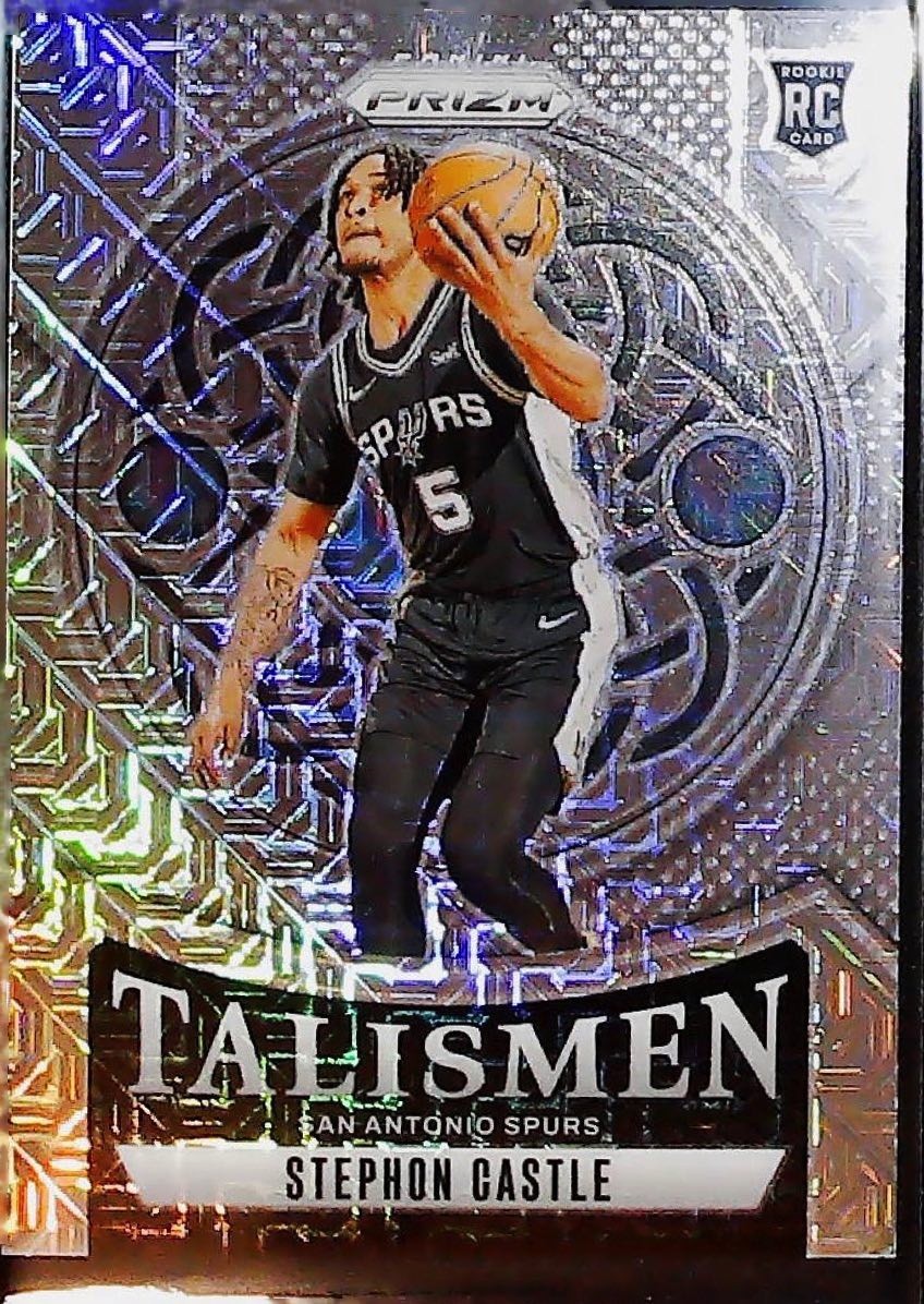 2024-25 Panini Prizm #14 Stephon Castle Talismen Prizms Mojo 1/25