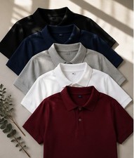 Men's Quick Dry Polo Shirt UPF 50 Moisture Wicking Performance Golf Tee 2026 : 