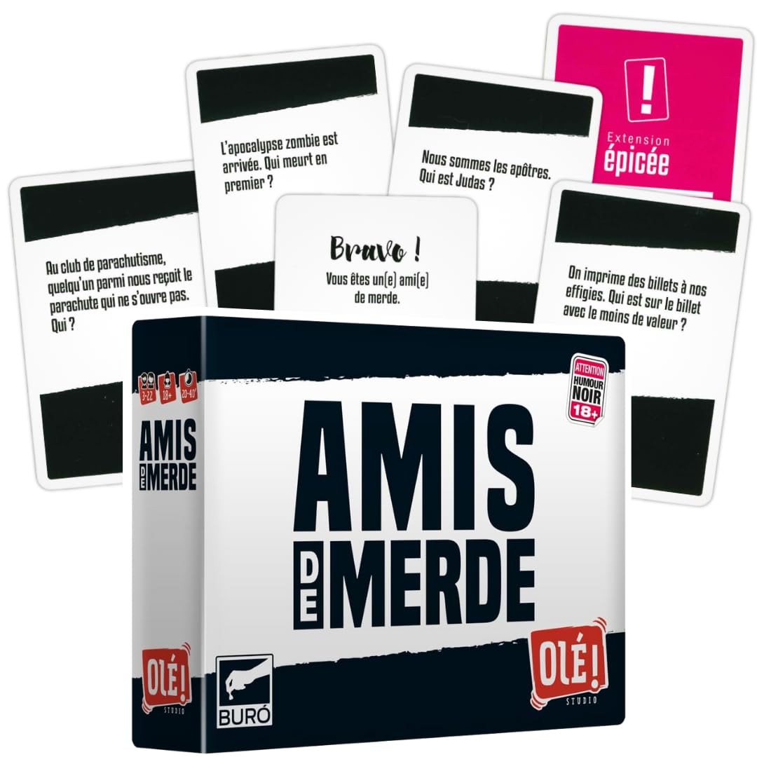 Amis de Merde Olé Studio le jeu d'ambiance idéal pour un apéro entre copains